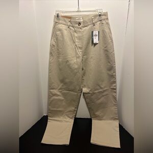 NWT LL Bean Beige 8P Womens Straight Leg Favorite Fit Ultimate Chino Pants